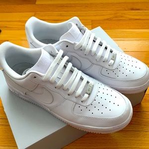 White Nike Airforce 1s size 11.5